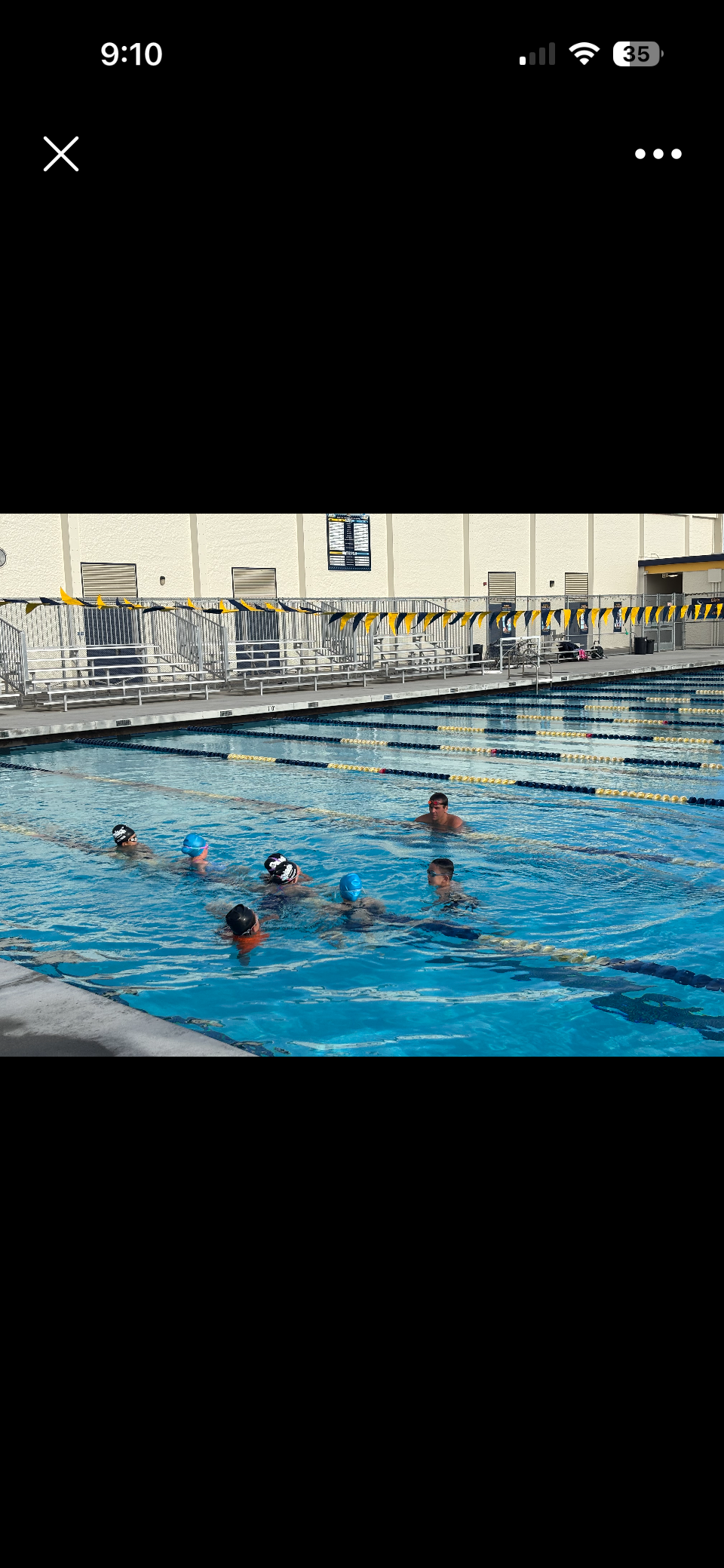Swimmers in the pool